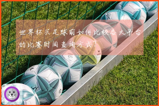 世界杯买足球前如何比较各大平台的比赛时间查询方式？